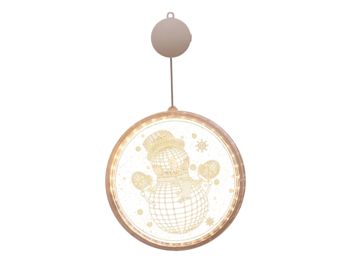 Luzes De Natal Led Com Ventosa Funcionam Com Boneco De Neveslowmoose