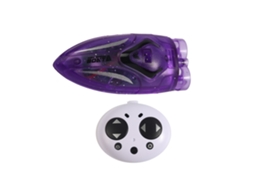 Mali barco de Controle Remoto para Piscinas e Banheiras 2.4ghz com Luzes Led Mini Barco de Atletismo Recarregável Roxo para Crianças e Adultos