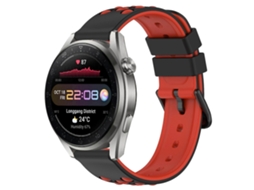 Pulseira De Silicone Poroso Bicolor De 22 Mm Para Huawei Watch 3 Pro