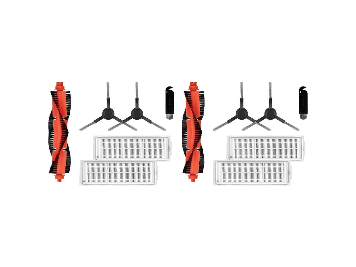 Conjunto De 2 Peças De Reposição Para O Aspirador Robô Xiaomi Mi Pro Stytj02ym Xmstjqr2s: Escova Lateral Principal E Filtro Hepa._glo