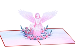 Com Anjo E De Exclusivo Com Envelopes De Condolências, Cartão Pop-up ''orando Por Você'', De Natal, Para Mãe