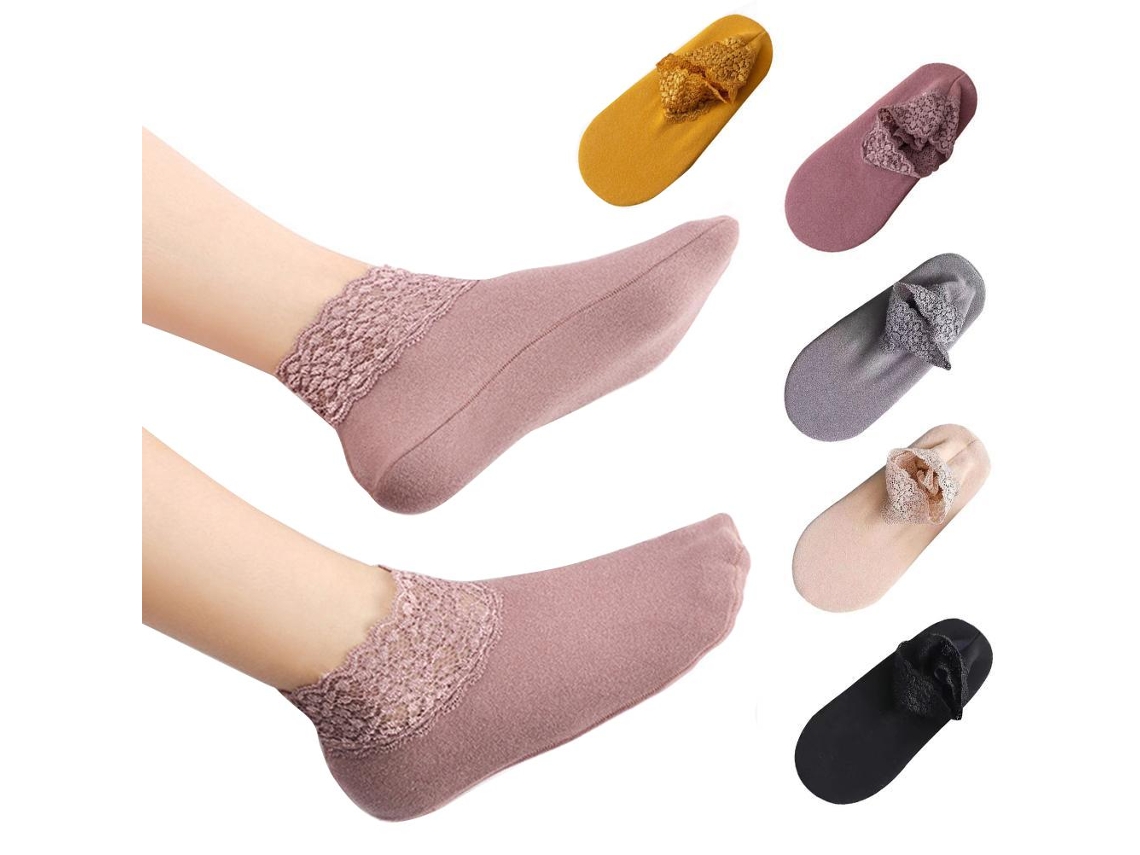 Meias de Tornozelo 5 Pares Inverno S/MARCA