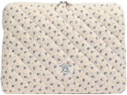 Capa Acolchoada Floral Para Laptop De 15" - Capa Com Estética Fofa jun