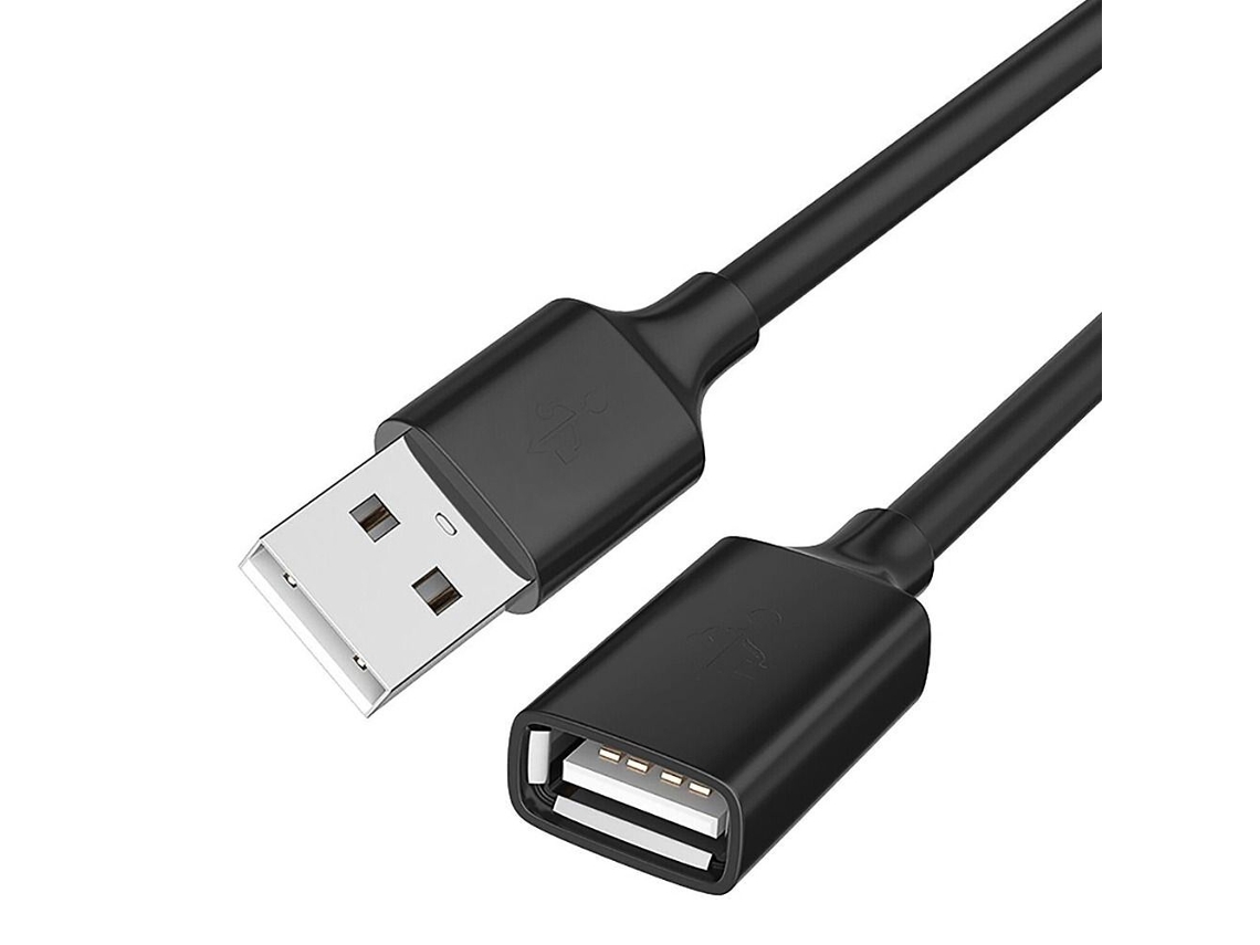 2 Cabos De Extensão Usb Prateados De 2 Metros Aquaforge