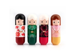 Bálsamo Labial Natural Para Bebê Com 4 Sabores, Presente De Natal, Fácil De Levar