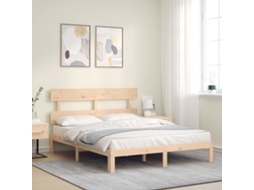 Vidaxl Cama Sem Colchão 160x200 Cm Madeira de Pinho Maciça