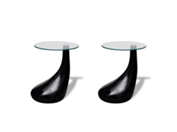 Coffee Table, Coffee Table Vidaxl Preto Fibra De Vidro (n/a)