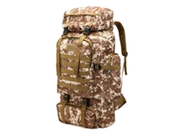 Mochila De Caminhada Para Aventuras Ao Ar Livre, Compartimentos Espaçosos E Tecido Oxford Impermeável E Durável, Grande Capacidade, Molle