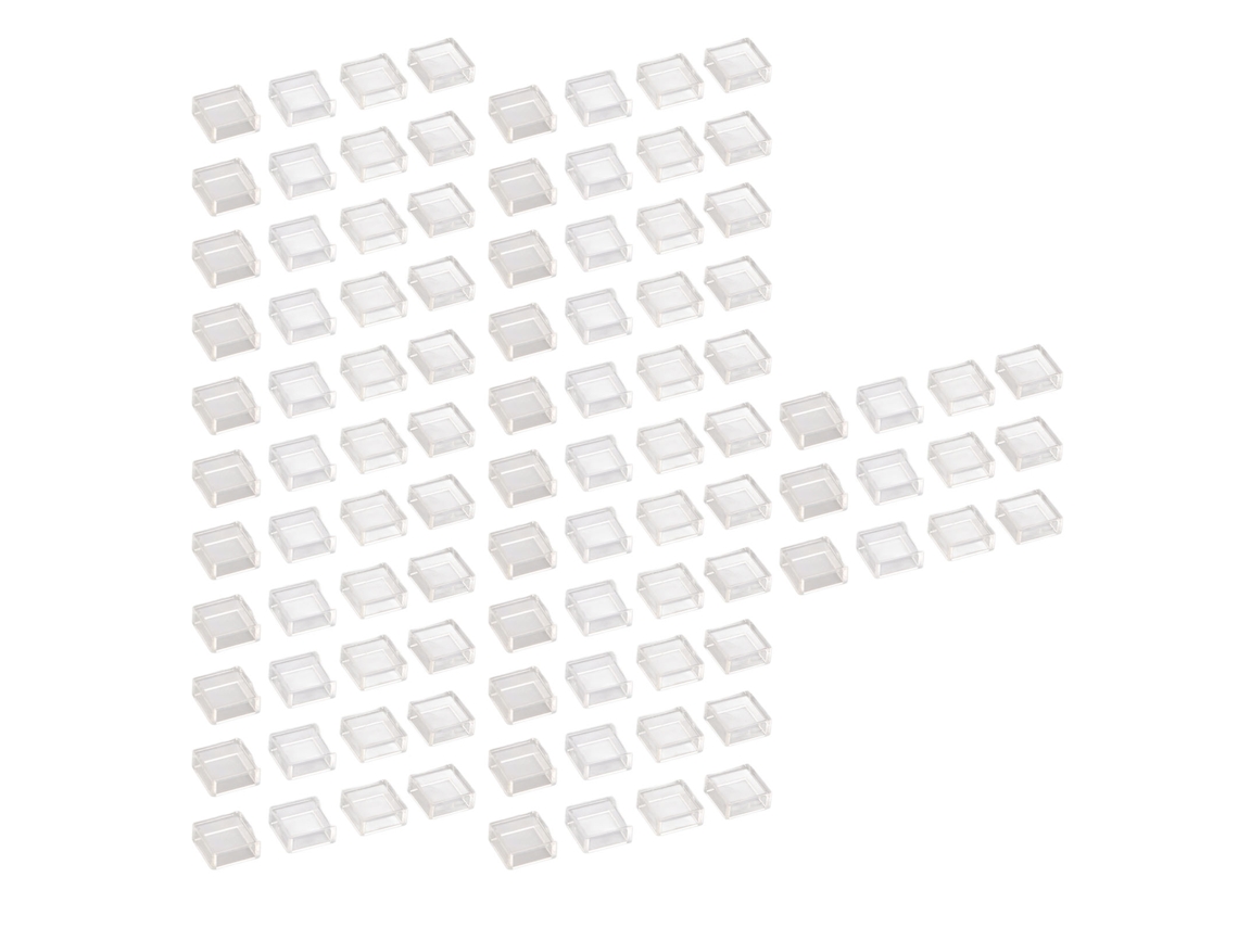 Laxiscreed Pack De 100 Capas Protetoras Para Interruptores Táteis Transparentes Em Abs
