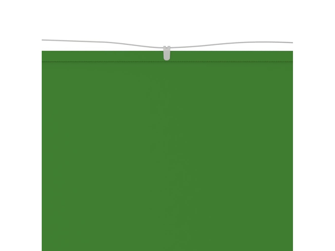 Toldo vertical 300x420 cm em tecido Oxford verde claro, exclusivo da MAISON.