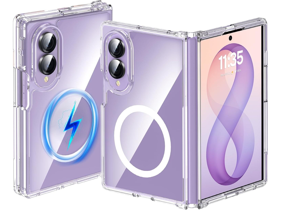 Capa Protetora Magnética Para Samsung Galaxy Z Fold 8 (transparente)