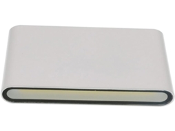 Luminária De Parede Led De 12w, Em Alumínio, Branca, Luz Quente, Para Ambientes Internos E Externos, Gokoco