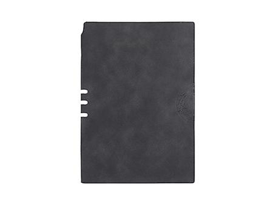 Caderno A5 de couro sintético Slowmoose, diário empresarial, planejador e organizador (cinza escuro)