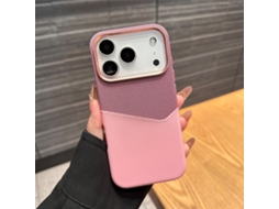 Capa Para Celular Compatível Com Iphone 17 Pro, Capa Protetora À Prova De Quedas, Rosa