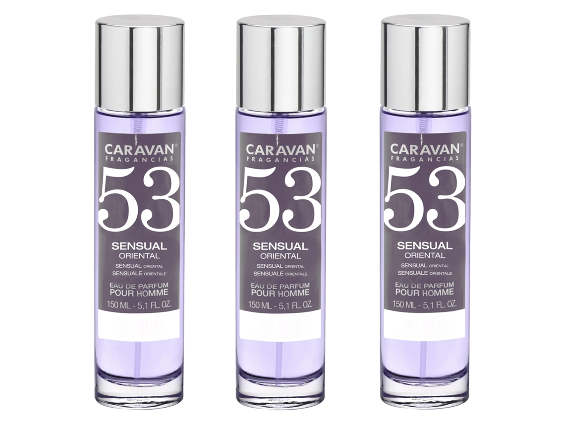 3X Perfume Homem Nº53 150Ml CARAVAN