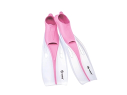 Nadadeiras De Mergulho Com Bolsa Em Malha Para Snorkeling E Natação Tamanhos Adulto E Juventude S Rosa Transparente
