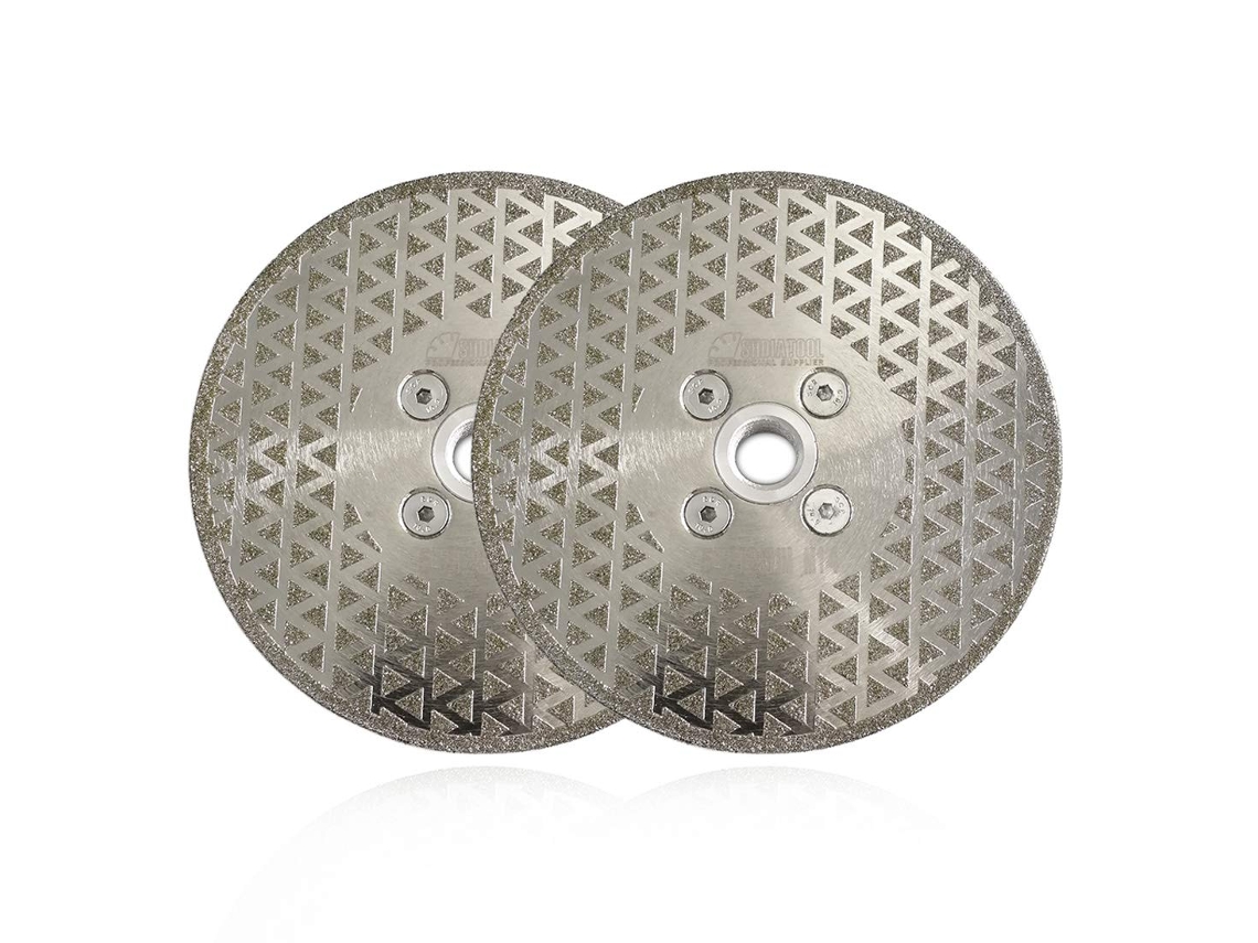 Disco de Corte Diamantado Eletrodepositado para Mármore e Granito, Pacote com 2 Unidades de 5 Polegadas/125 Mm BRILVIBERA