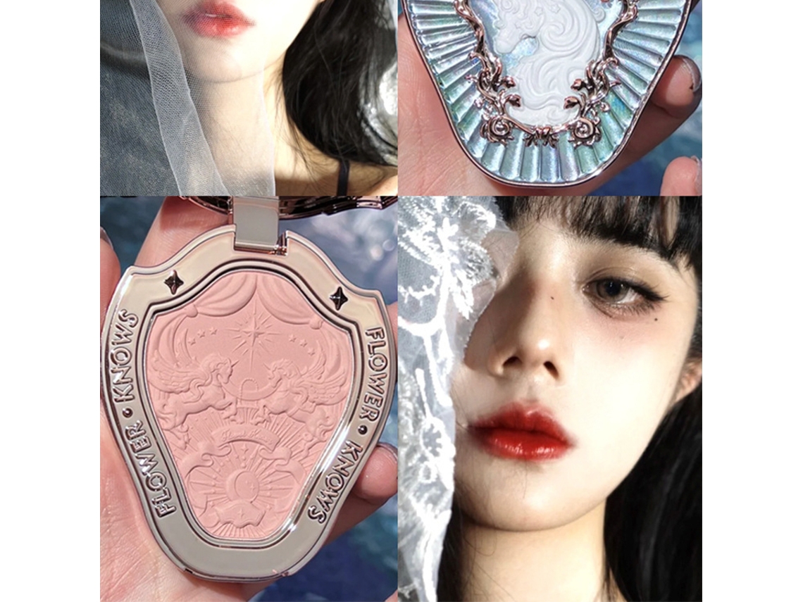 Paleta De Blush Com Brilho Leve E Longa Duração