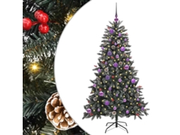 Árvore De Natal Artificial Com Luzes Pré Iluminadas Vidaxl Verde Pvc (83,5 X 83,5 X 150 Cm)