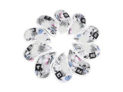 Laxiscreed Capas De Ferro De Golfe Com Caveira Em Pu Pack De 10 Unidades