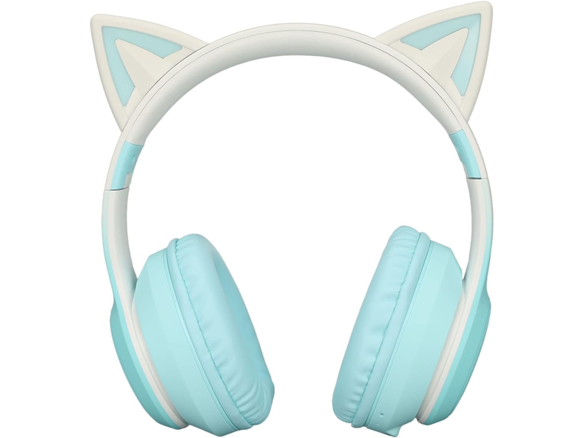 Fones De Ouvido Com Orelhas Gato, Fones De Ouvido Gamer Fofos Com Orelhas Gato, Fone De Ouvido Dobrável Com Modo Sem Fio