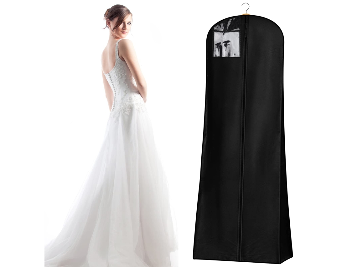 Saco De Armazenamento Para Vestido De Casamento Branco Comprimento Total 183 Cm Para Guardar Ou Viagem Para Vestido De Noiva E Vestidos Longos Btforus