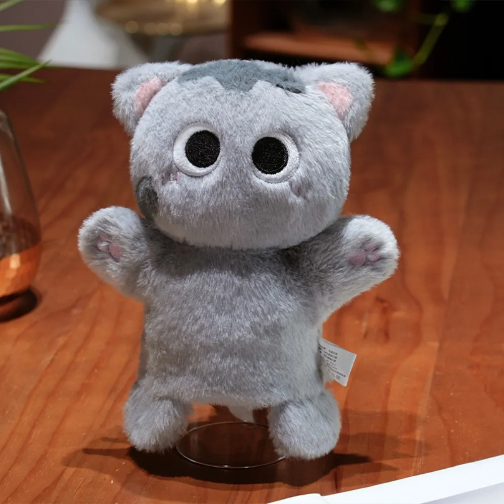 (cinza) Fantoche De Mão De Gato, Brinquedo De Pelúcia Realista Para Contar Histórias, Brinquedo Interativo E Macio