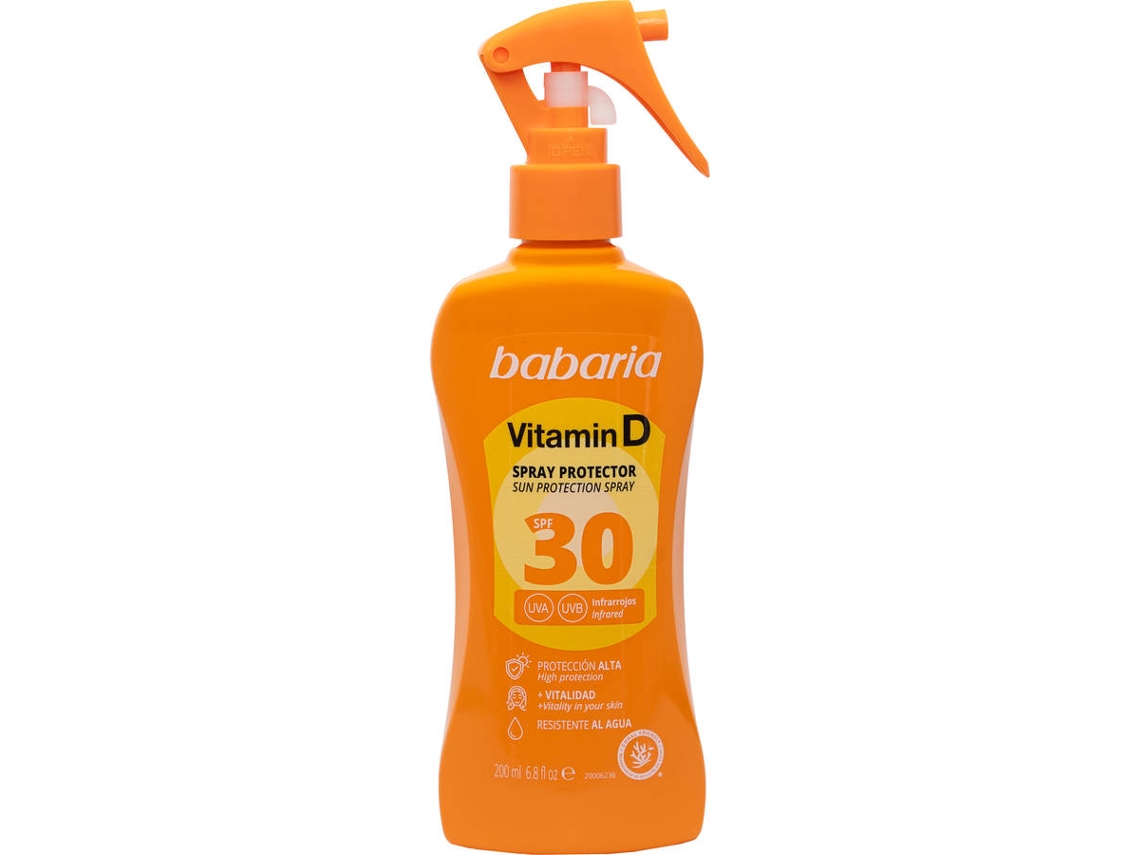 Protetor Solar BABARIA Vitamina D SPF 30 (200 ml)