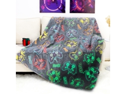 Manta De Flanela Estampada, Cobertor Fino E Quente Para Todas As Estações, Ideal Para Sesta, Escritório E Oferta 130x150cm Controle Hexinyigjly