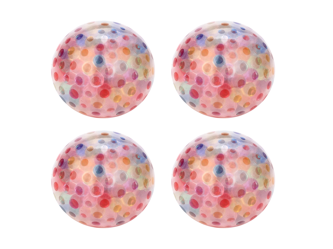 4 Pcs Bolas De Estrés, Bolas Adhesivas, Bola Objetivo, Bolas Pegajosas Para Parede, Brinquedos De Descompressão Para Adultos E Crianças