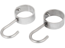 Cabide de Roupas para Banheiro, Diâmetro 34mm, 2 Unidades CHABERLU