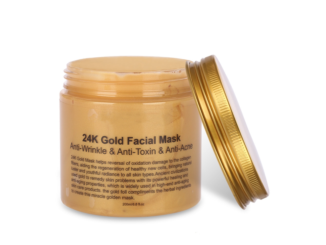 Máscara Facial De Ouro 24k Para Remoção De Espinhas Negras E Branqueamento