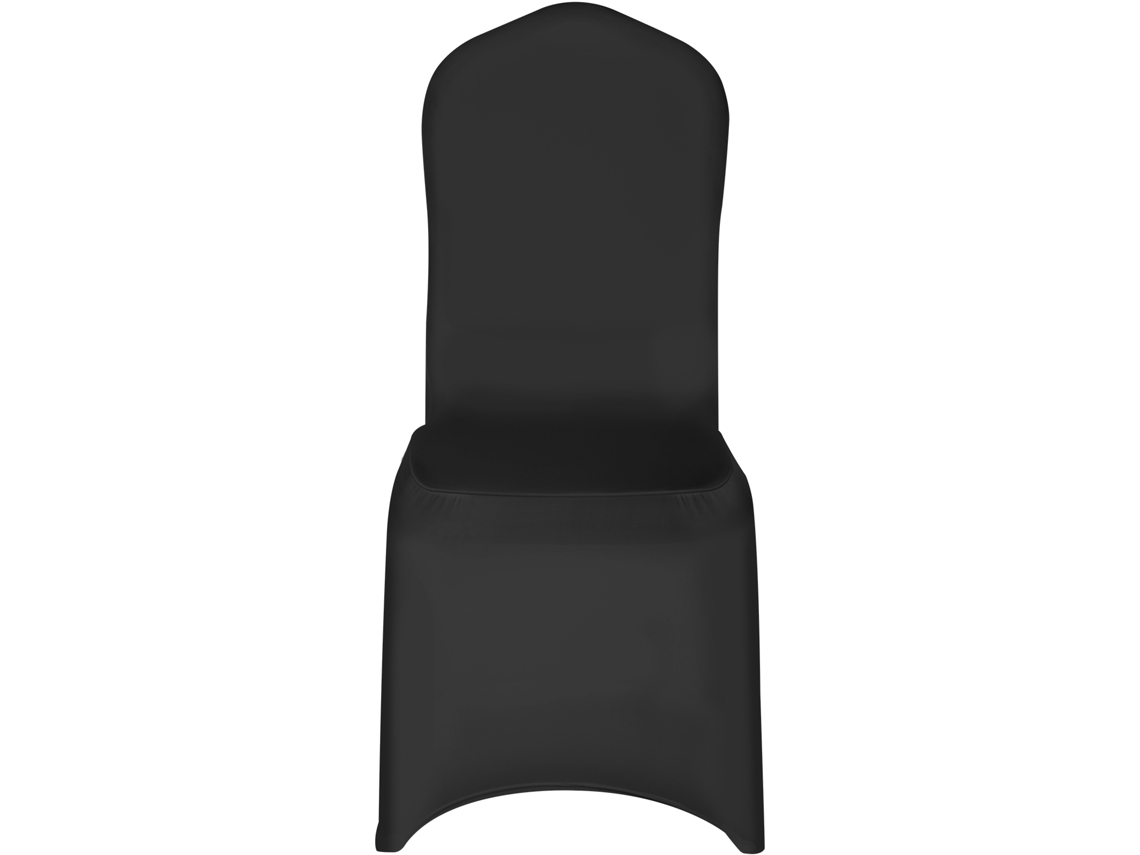 Capas para Cadeiras de Casamento Pretas Licra 50 Unidades S/MARCA