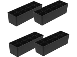 Villcase Conjunto De 4-elevadores Plástico Para Pés Sofás E Móveis, Pés De Cama Práticos E Resistentes Ao Desgaste