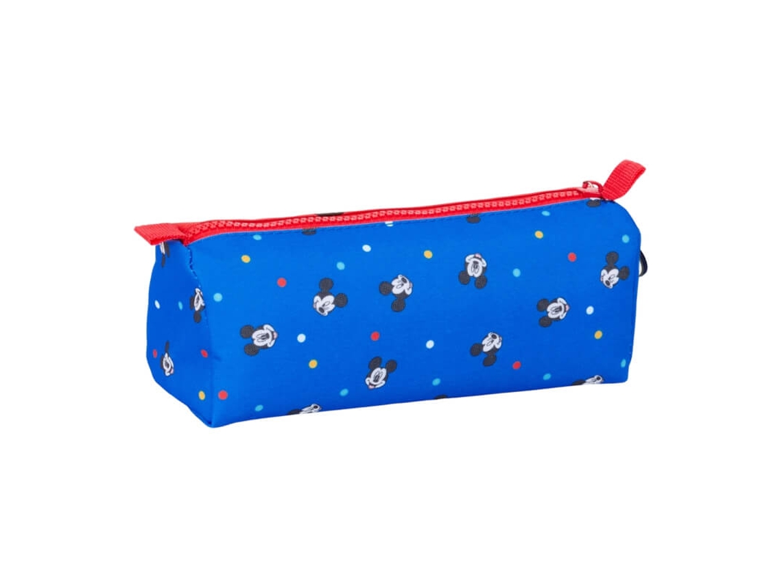 Estojo Escolar Retangular Mickey Good Day Azul