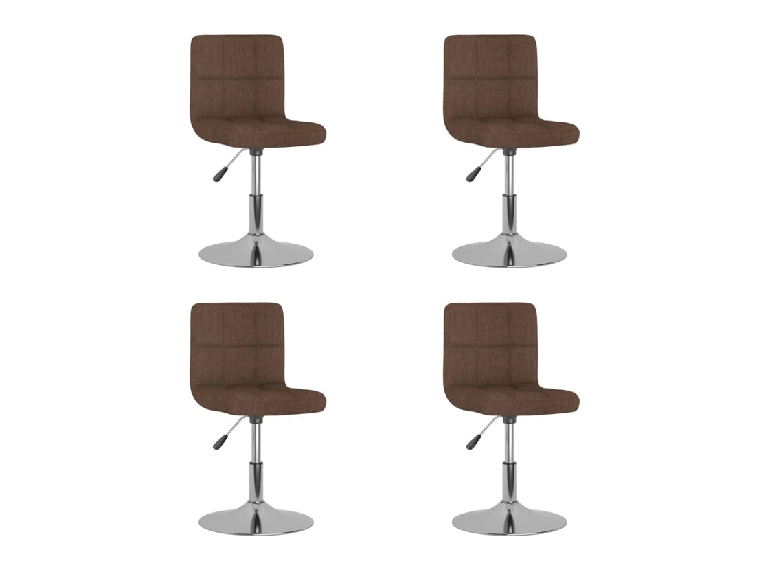 Dining Chair, Dining Chairs Vidaxl Marrom Tecido (n/a)