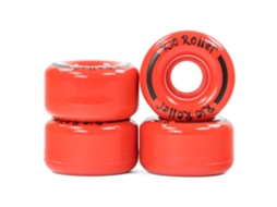 Coaster 4 Units Vermelho Srio Roller