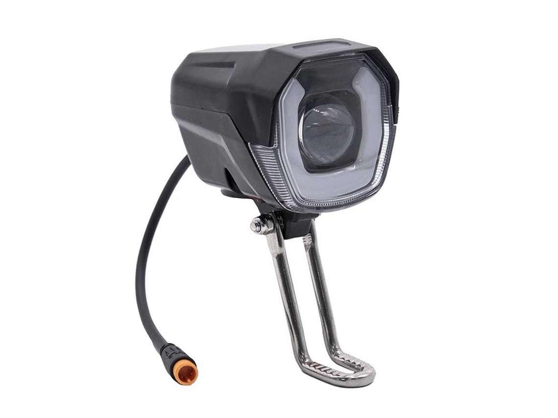 Farol Led Com Buzina Preta 12-72v Com Conector À Prova D'água