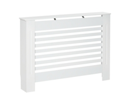 COVERTO DE RADIADOR MDF BRANCO COM DESIGN RIPADO TOPBRICO (112x19x81cm) TOPBRICO