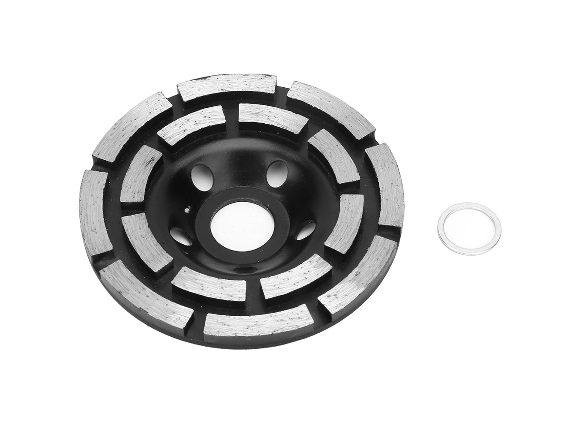 Disco de corte e polimento em copo com segmentos de diamante 100mm para concreto, mármore, granito | S/MARCA