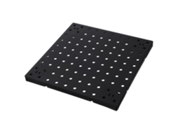 Painel De Parede Perfurado Em Abs Preto 10x10 Polegadas