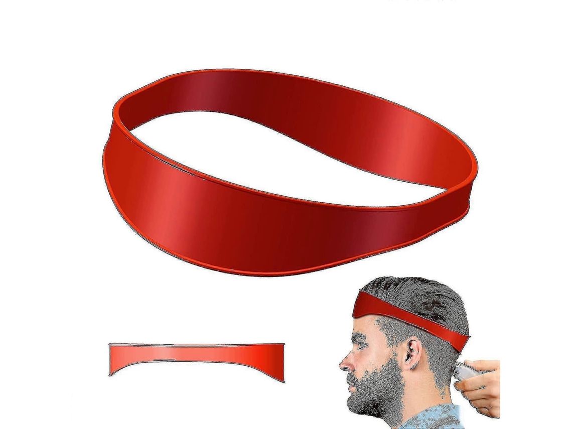 Modelo Guia Corte Cabelo Barbear Linha Do Pescoço Silicone Curvada Diy