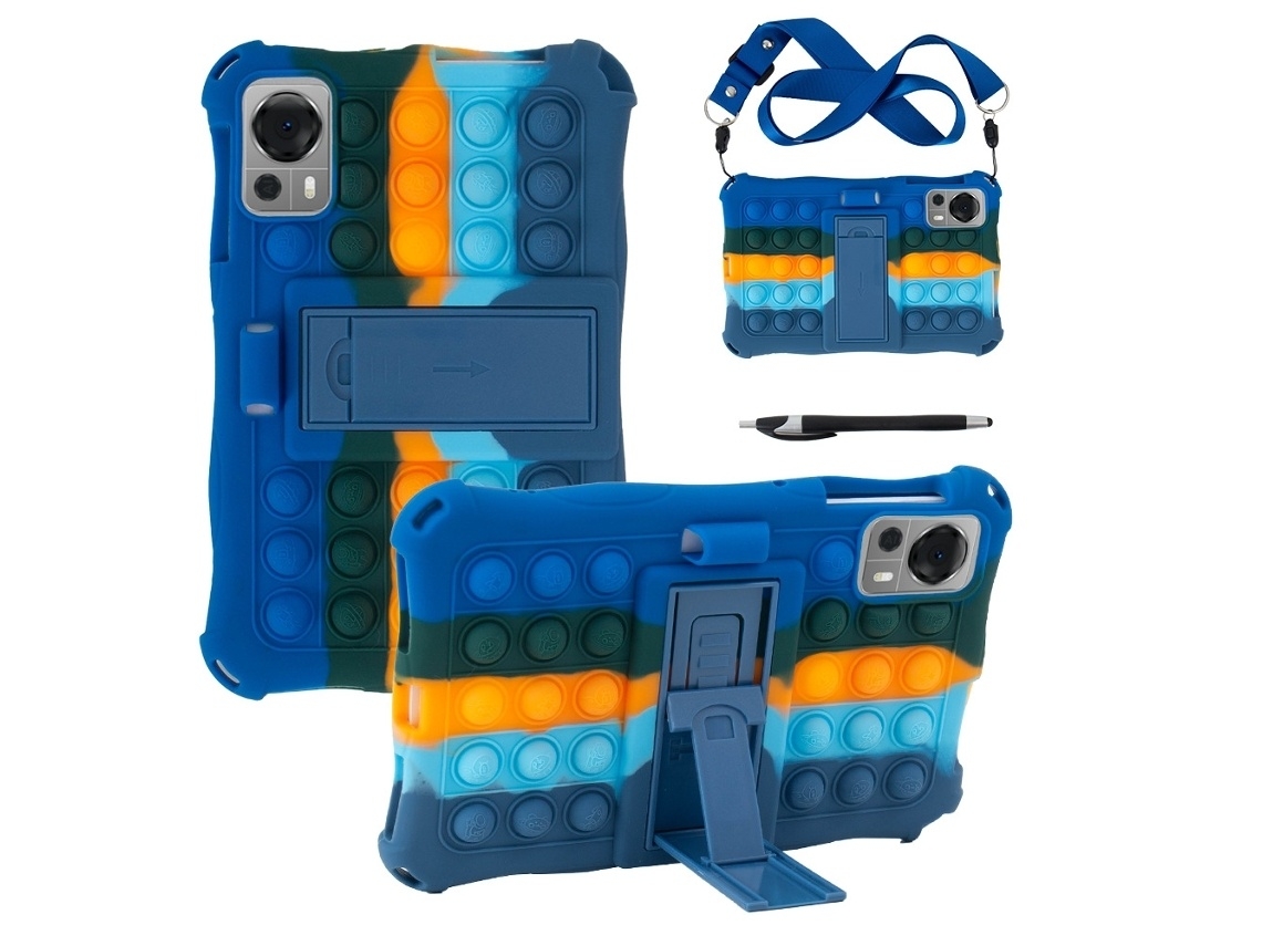 Capa Para Tablet Iplay 50/60 Mini/60 Mini Pro Tablet De 8,4 Polegadas Anti-impacto De Em Silicone, Cor Azul Elysve