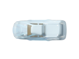 Azulhbx B004 Inv Carroçaria 16889 16889a Peças de Substituição para Veículos Rc 1/16 MDUG