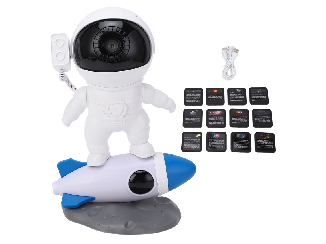 Projetor De Estrelas Hd Com 7 Efeitos De Luz Astronauta
