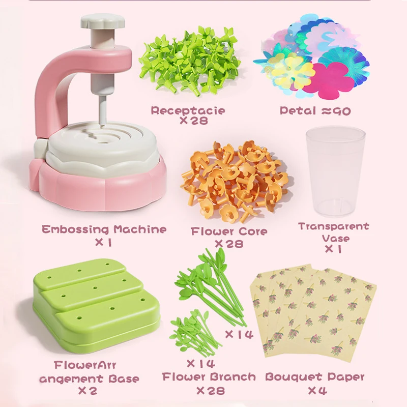 Kit De Artesanato Faça Você Mesmo Para Buquê De Tecido, Brinquedo Infantil Para Mercado De Flores Feito À Mão.