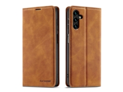 Capa De Couro Com Forte Magnetismo Para Samsung Galaxy A13 5g Forwenw Dream Series Oil Edge