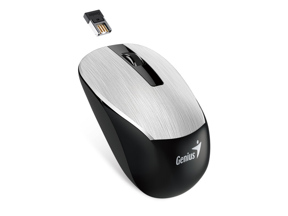 Rato GENIUS NX-7015 (USB - Casual - 1200 dpi - Prateado)
