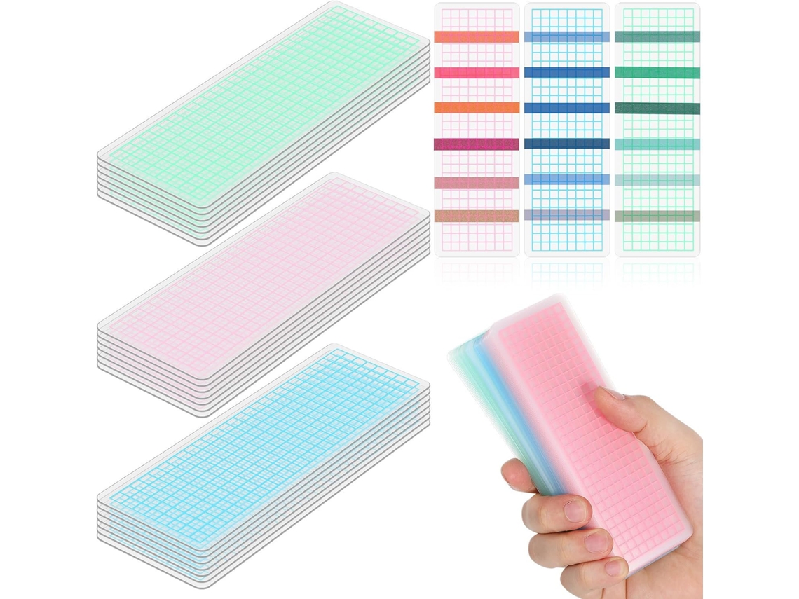Painel Para Fita Adesiva Washi Toddmomy, 45 Peças, Design Durável Em Plástico Com Grade, Ideal Para Escritório E Casa