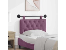 Vidaxl Cabeceira Suspensa Roxo Veludo